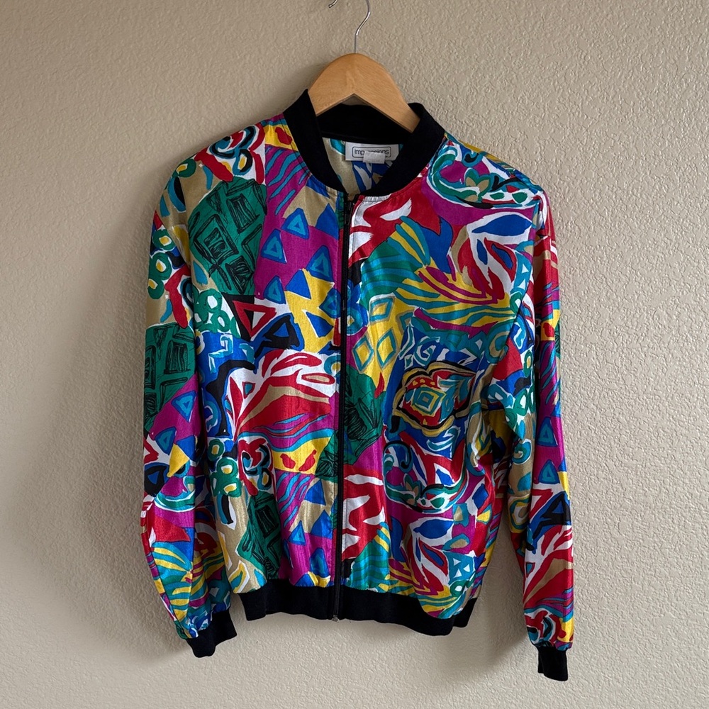 Impressions of California Colorful Bomber Jacket